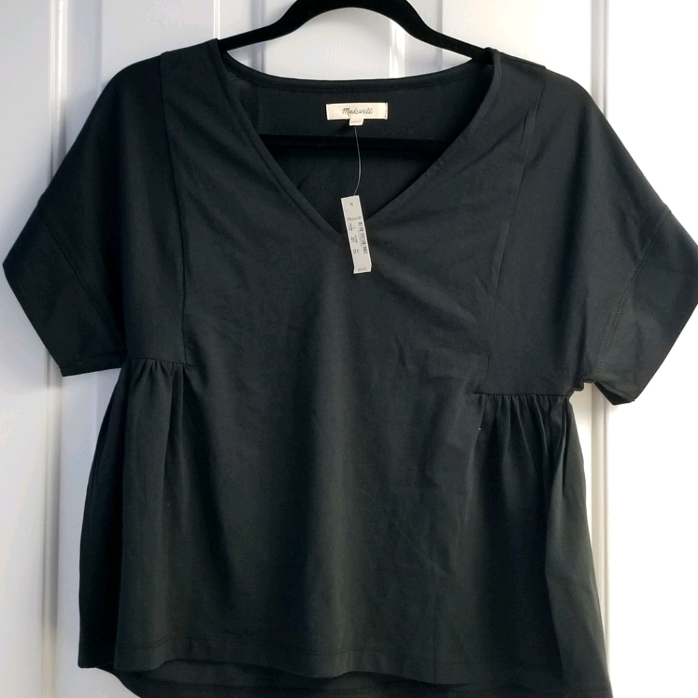 Madewell Supima® Cotton Flutter-Sleeve Tee NWT